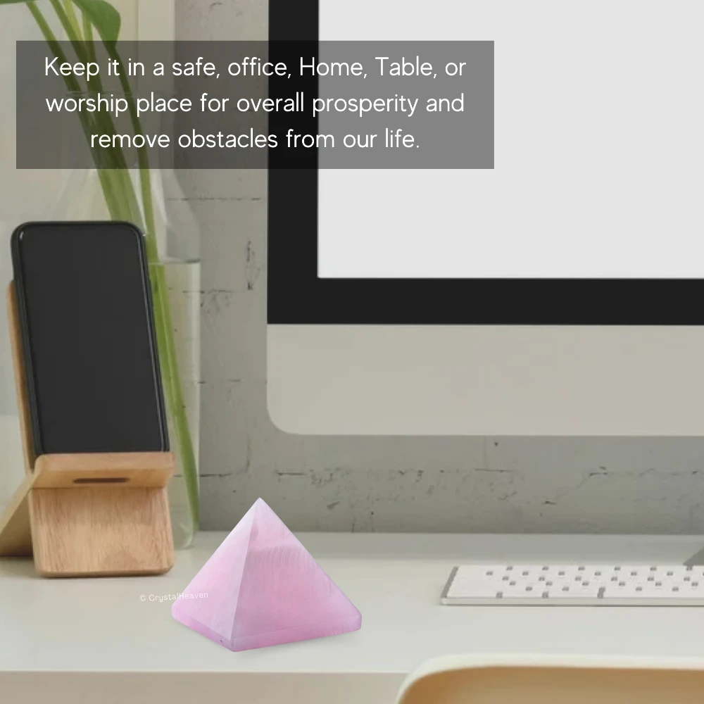 Pink Calcite Pyramid (2 Inch)
