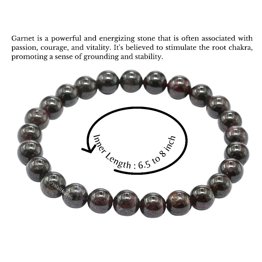Garnet Bracelet (Elastic)