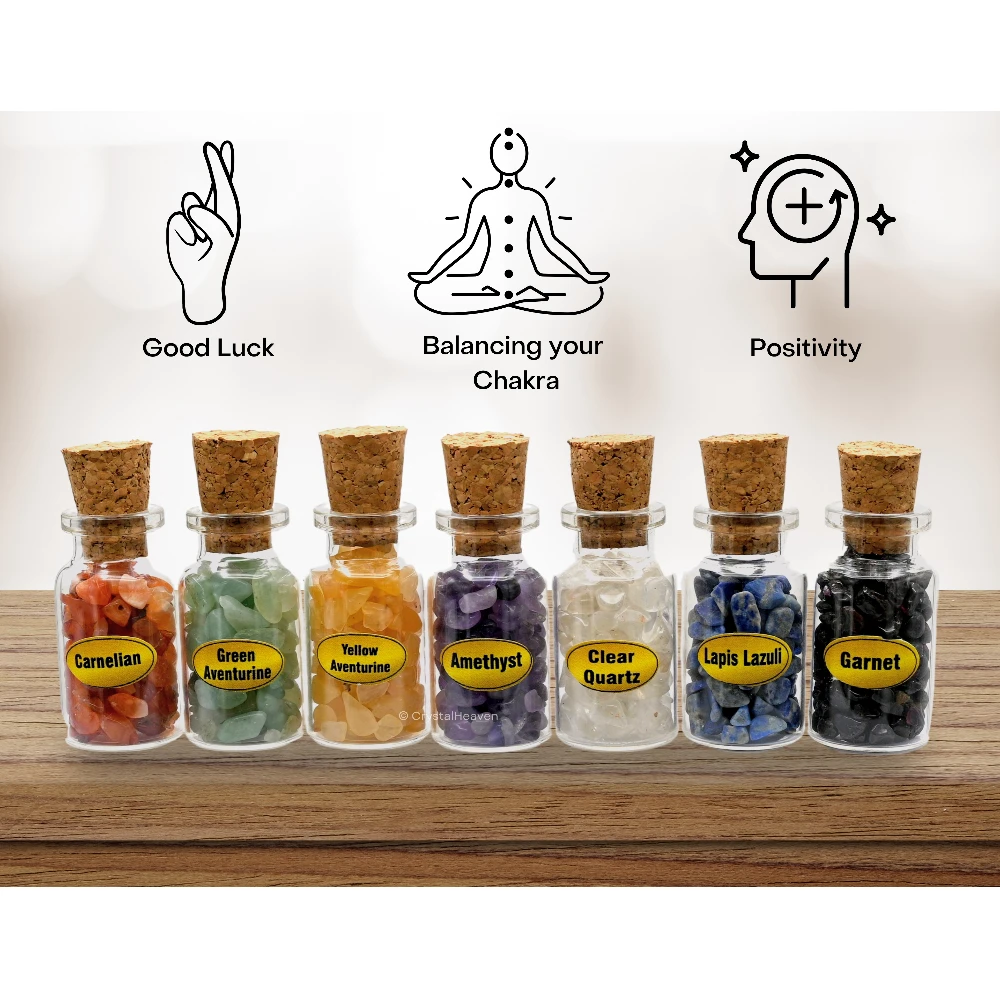 Spell Jars Kit for Witchcraft Supplies - Set of 7 (Regular)