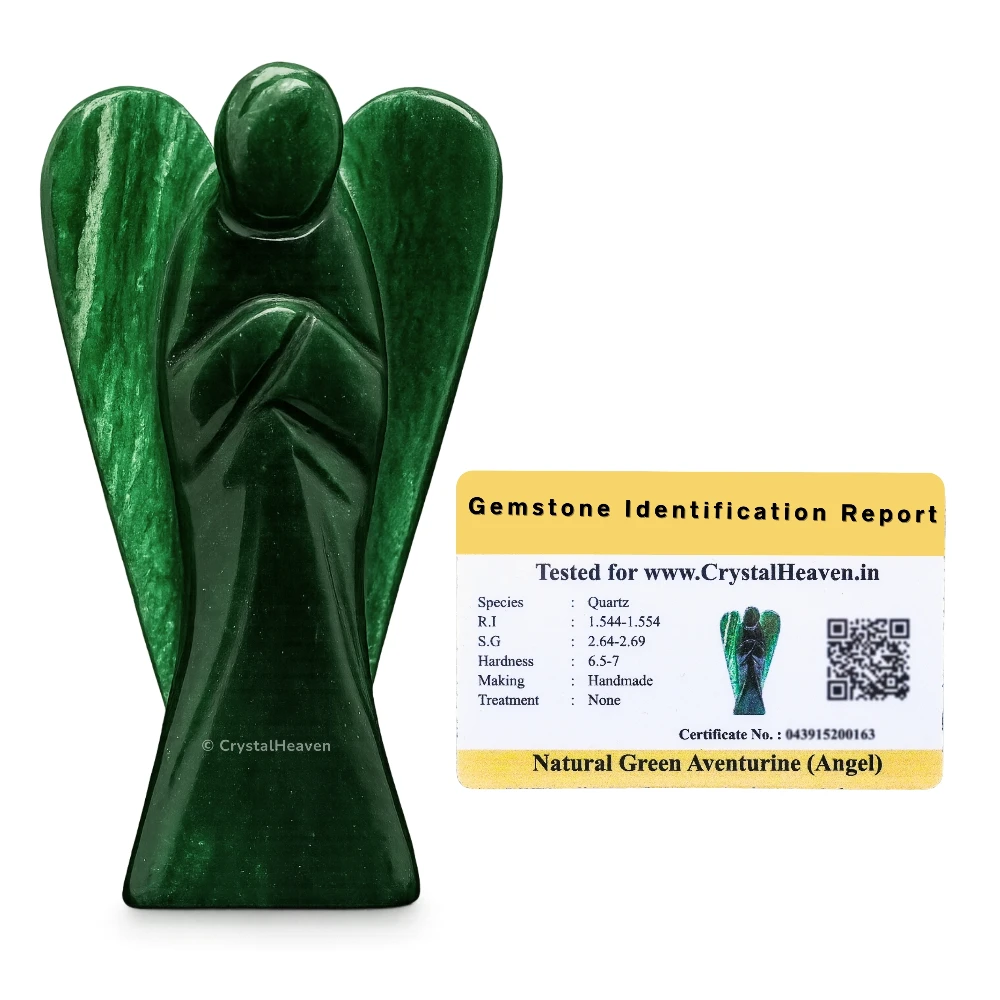 Dark Green Aventurine Angel (1.5 Inch)