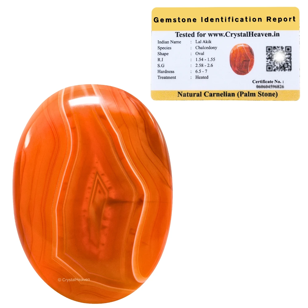 Carnelian Palm Stone