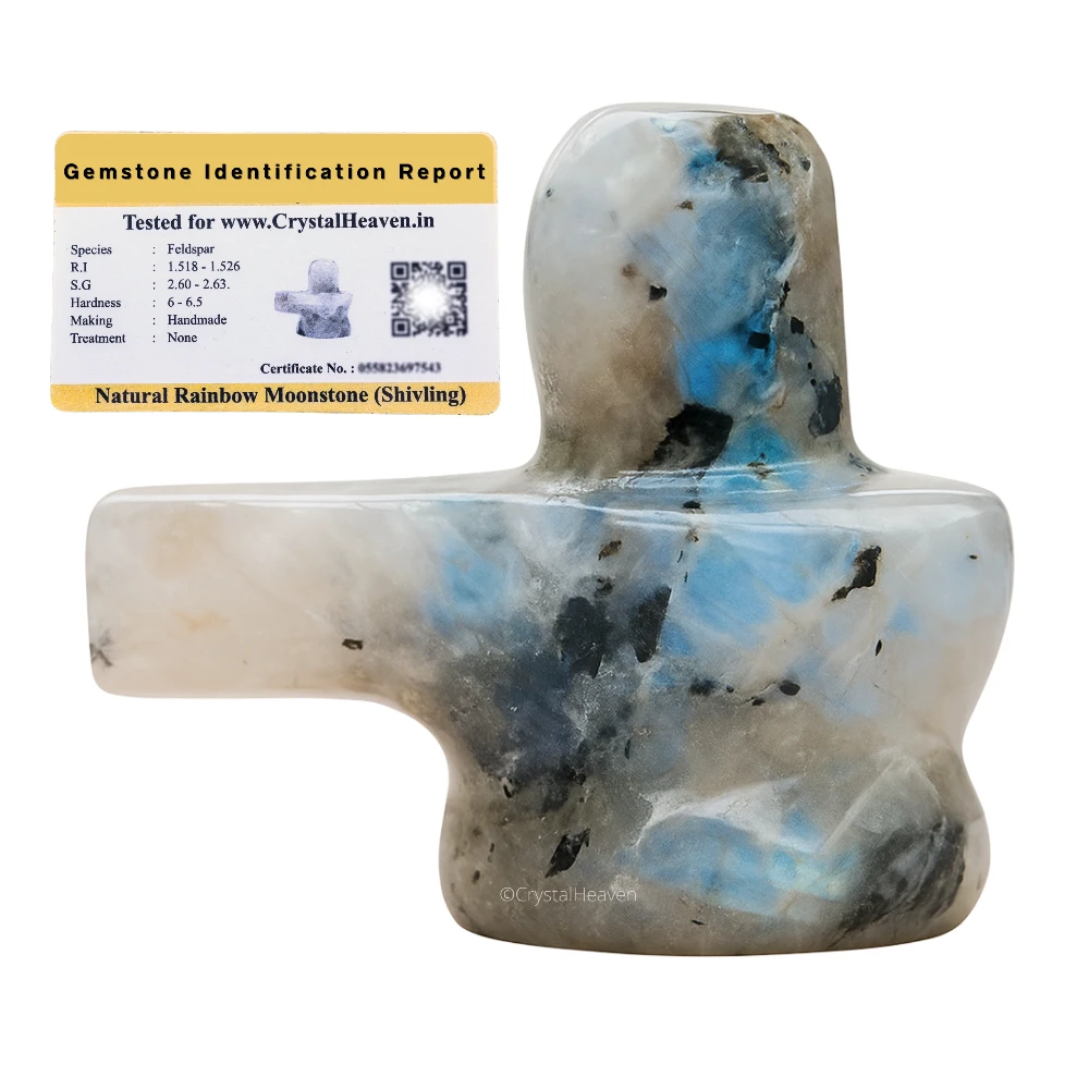 Rainbow Moonstone Shivling