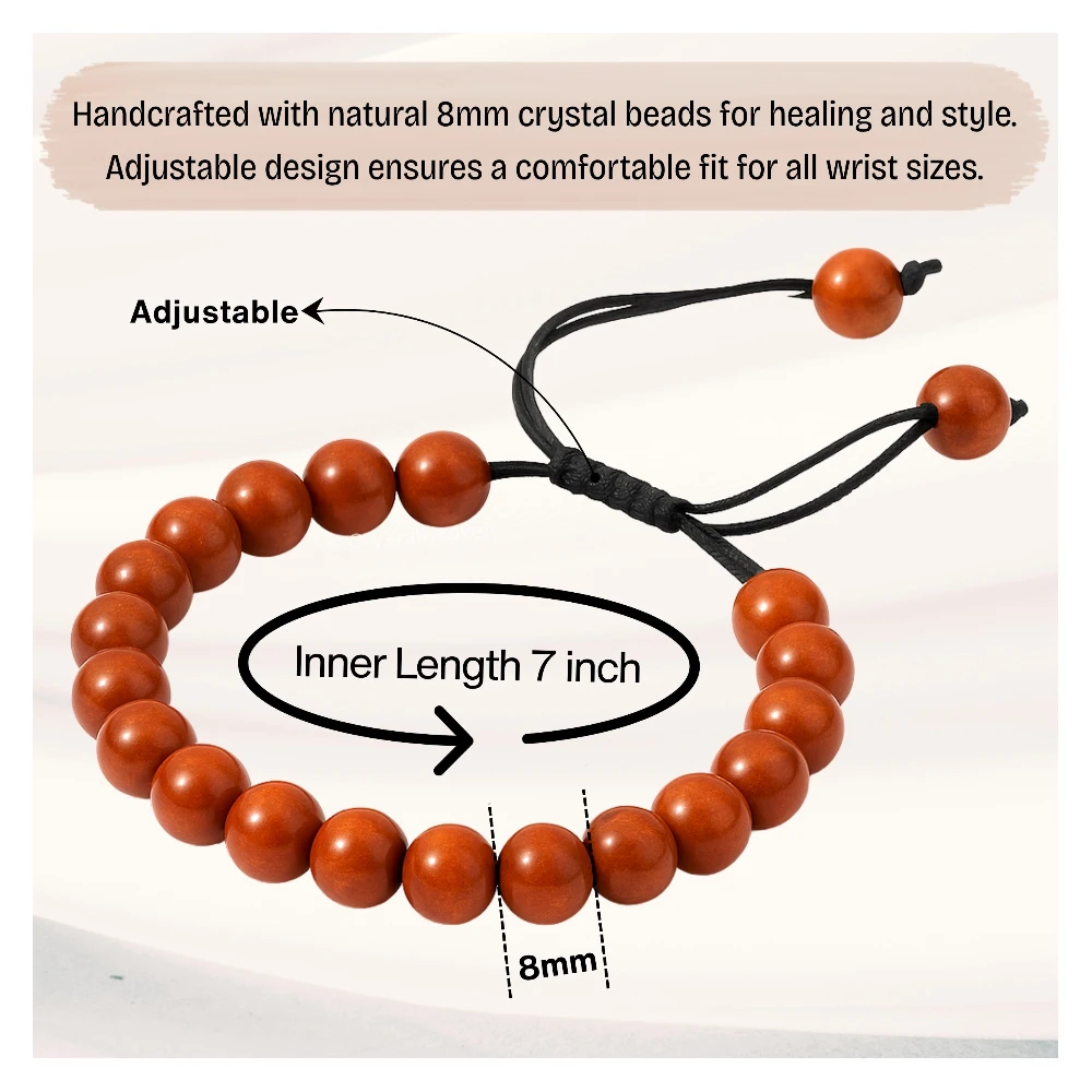 Red Jasper Bracelet (Adjustable)
