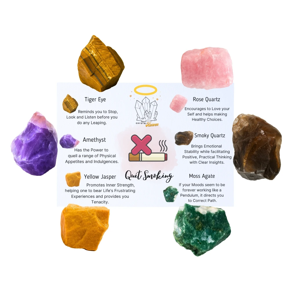 Quit Smoking Raw Crystals Set
