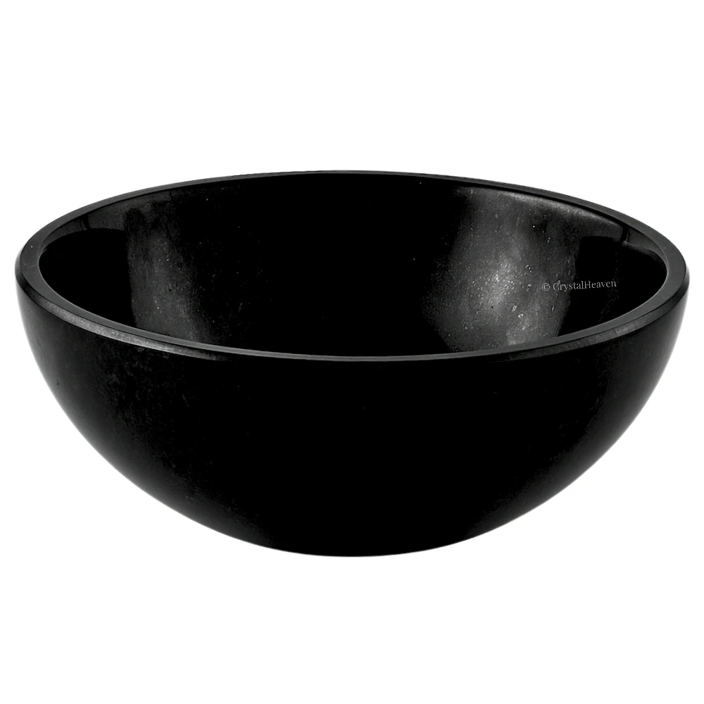 Black Tourmaline Crystal Bowl - 3 Inch