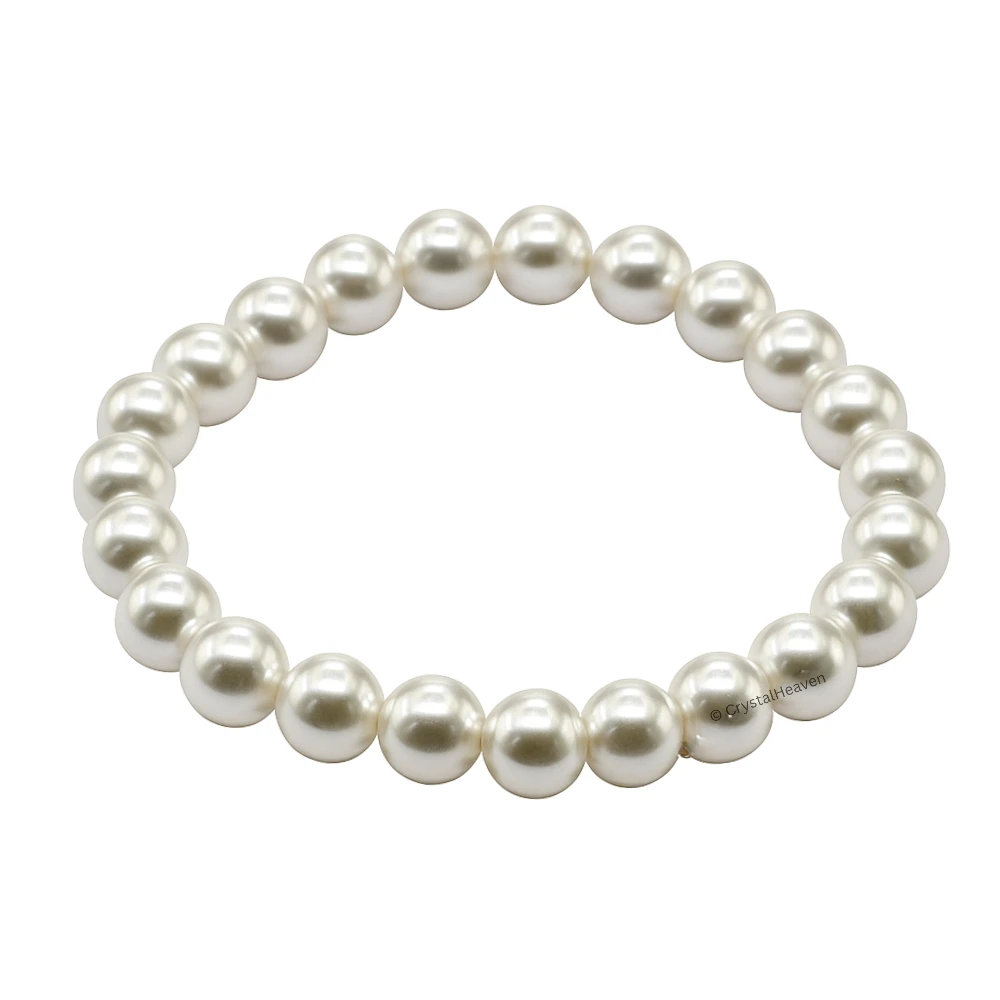 White Pearl Bracelet (Elastic)