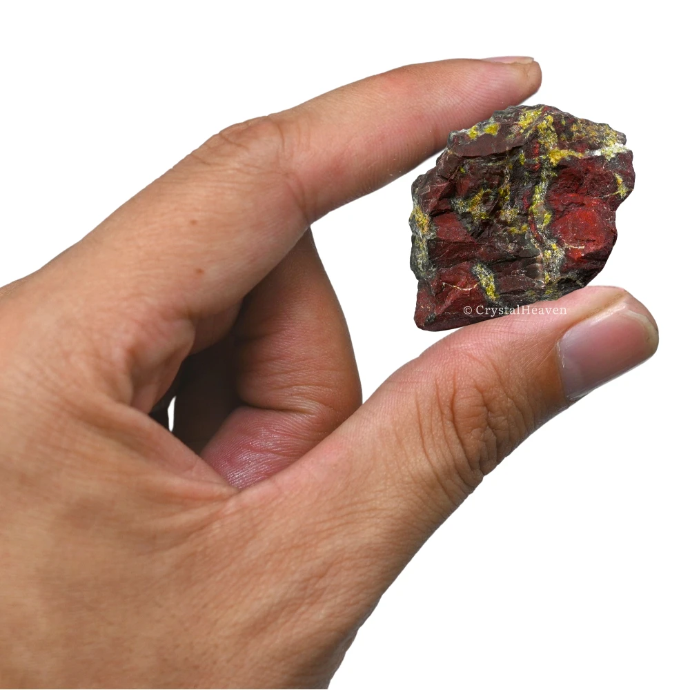 Raw Dragon Bloodstone Crystals (2 Pieces)