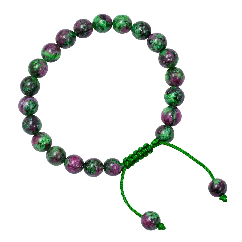 Ruby Zoisite Bracelet (Adjustable)