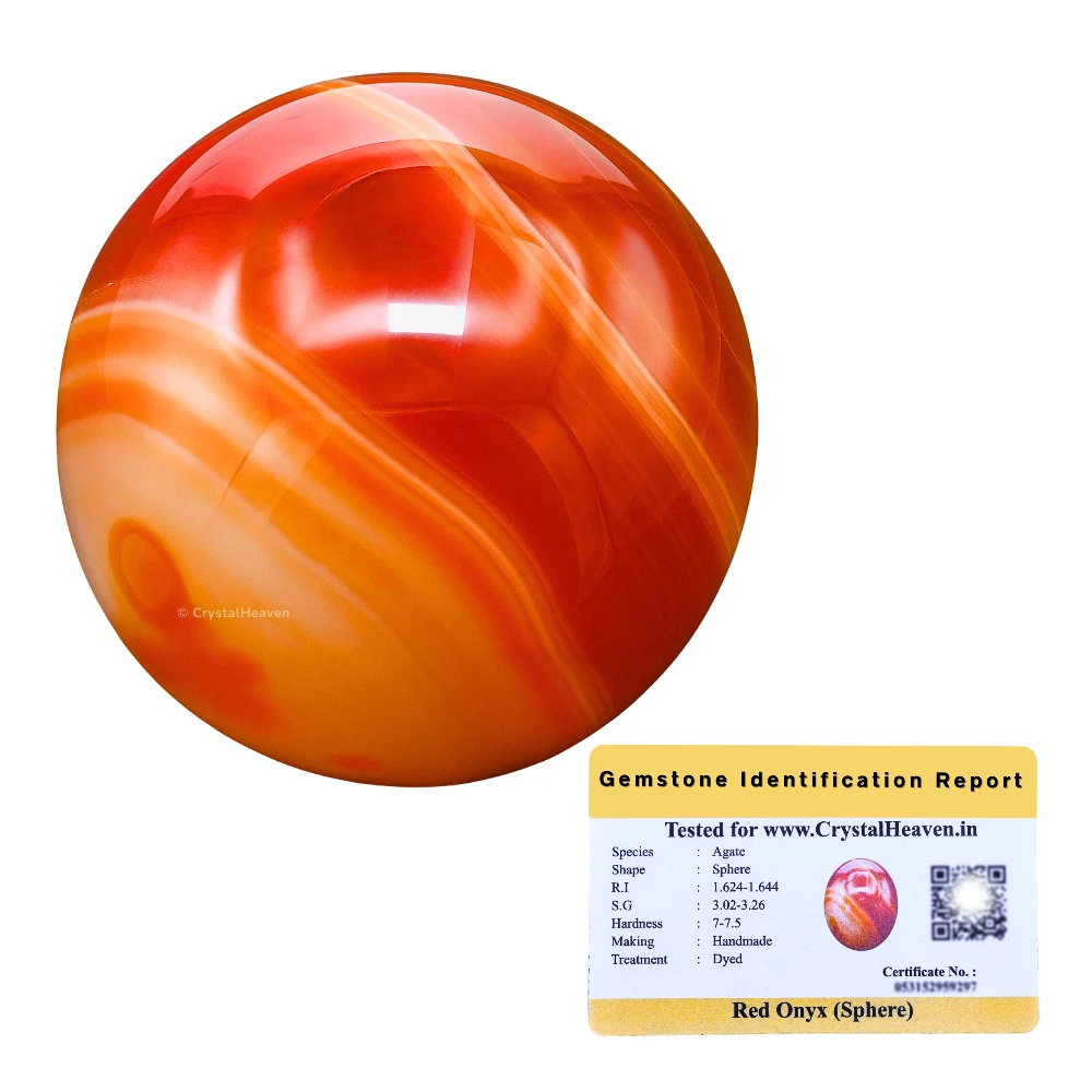 Red Onyx Sphere (2 Inch)