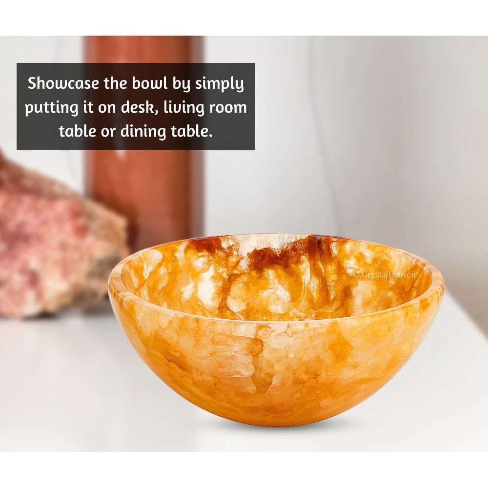 Golden Quartz Crystal Bowl - 3 Inch