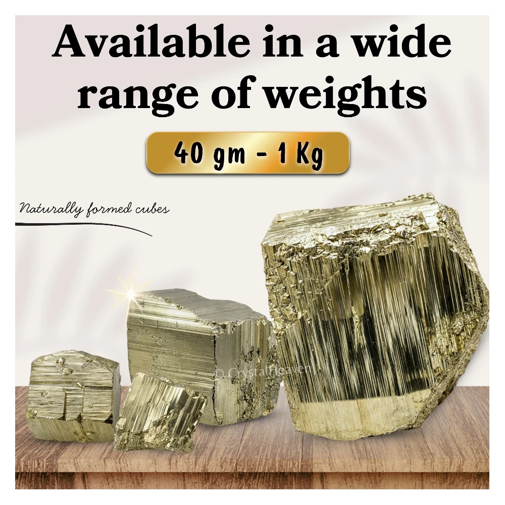 Raw Pyrite Cube (500 to 750)