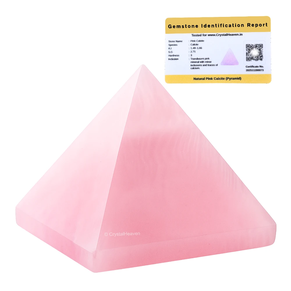 Pink Calcite Pyramid (1 Inch)