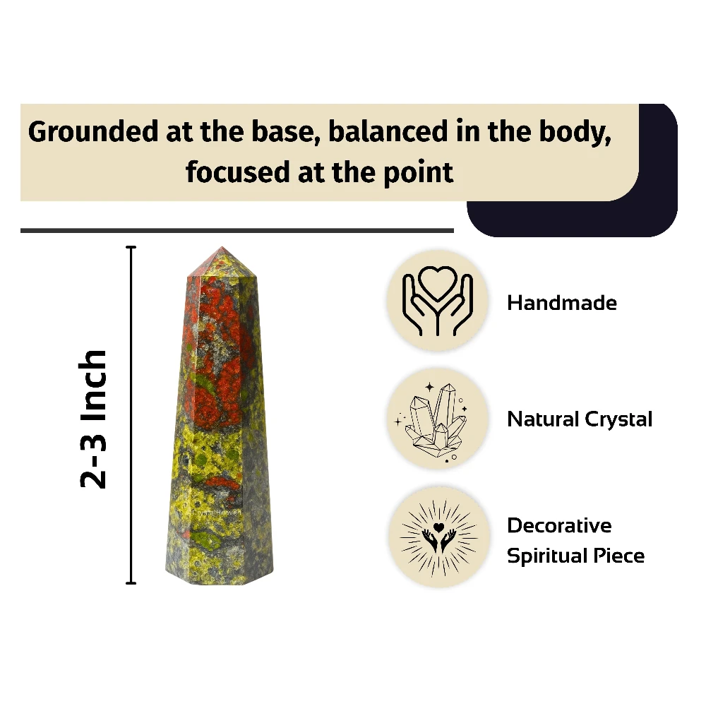 Dragon Bloodstone Crystal Tower (2" to 3" inch)