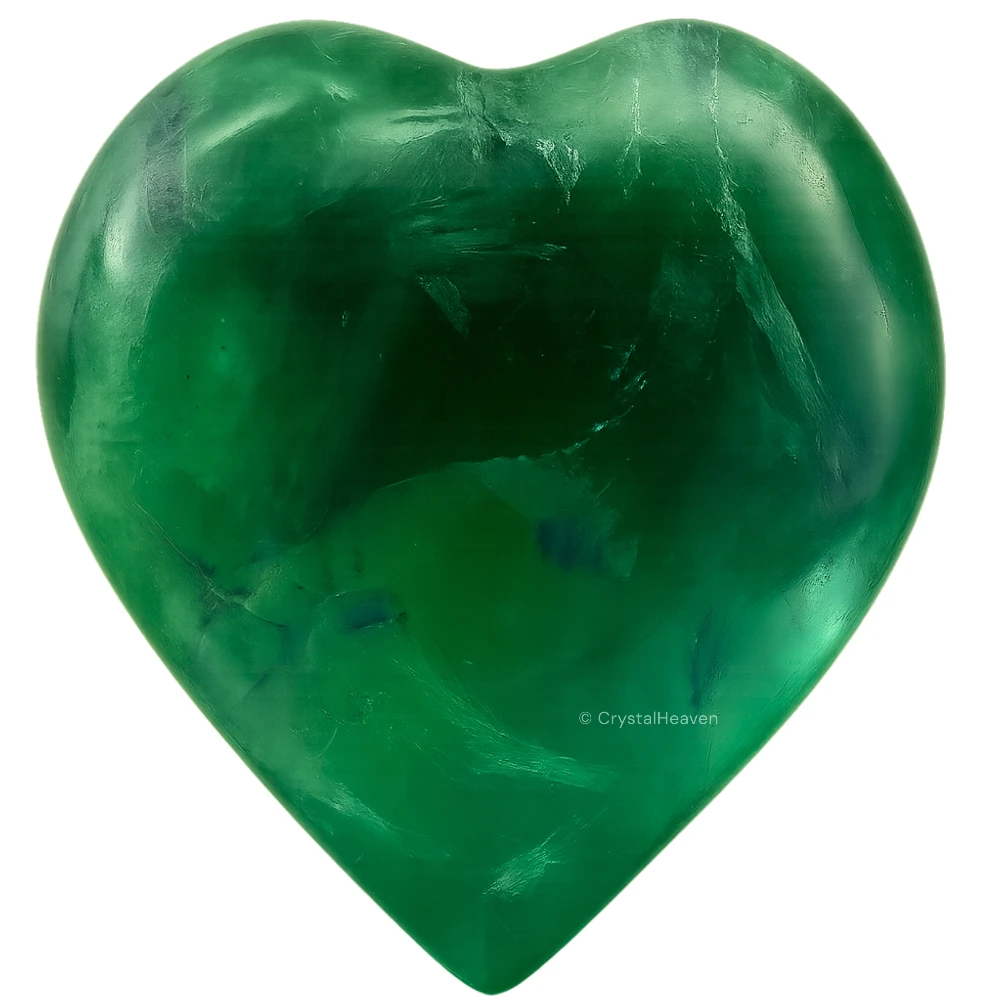 Green Fluorite Heart