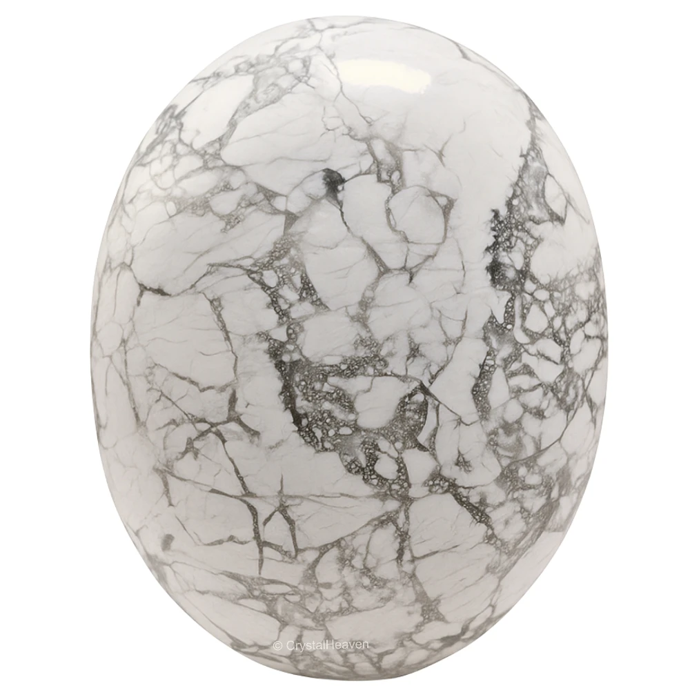 Howlite Palm Stone