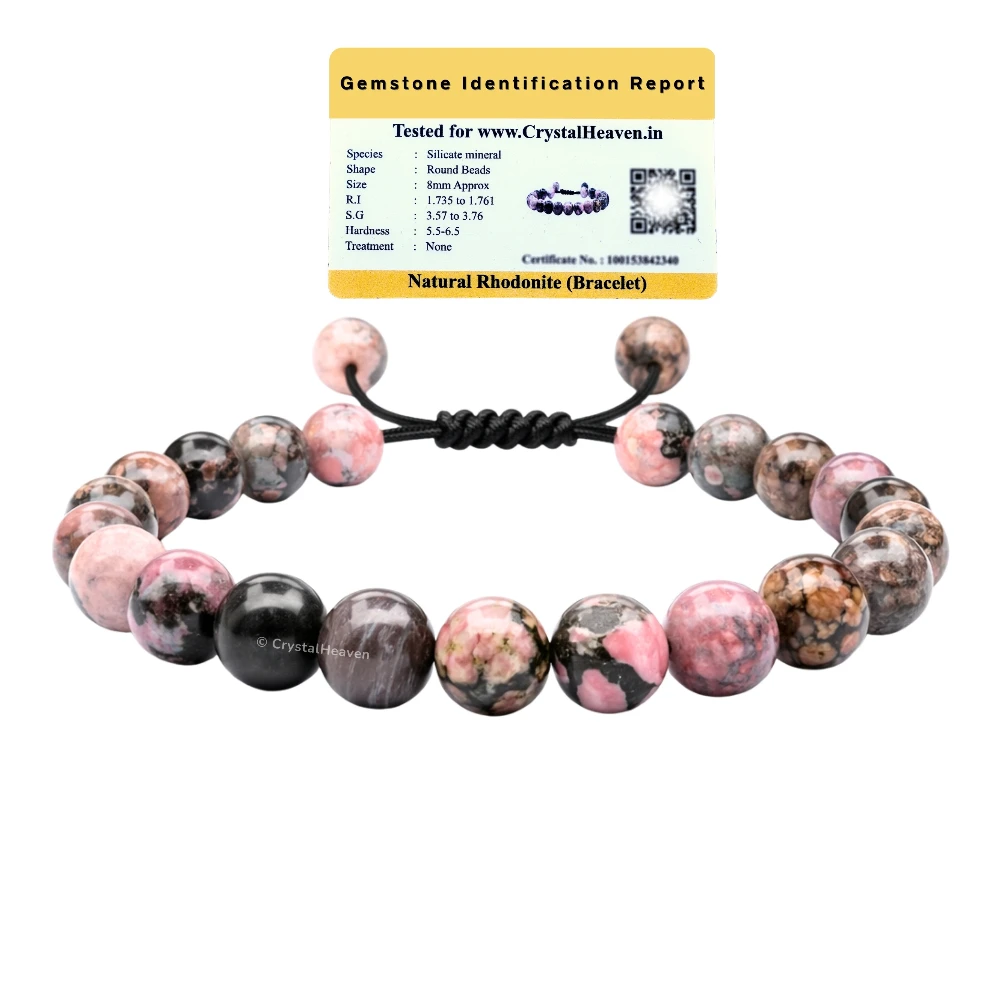 Rhodonite Bracelet (Adjustable)
