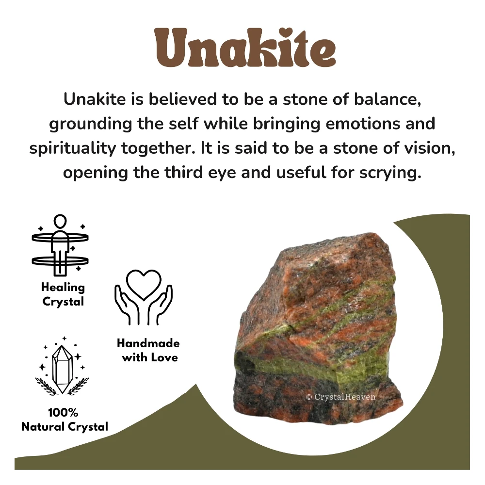 Raw Unakite Crystals (2 Pieces)