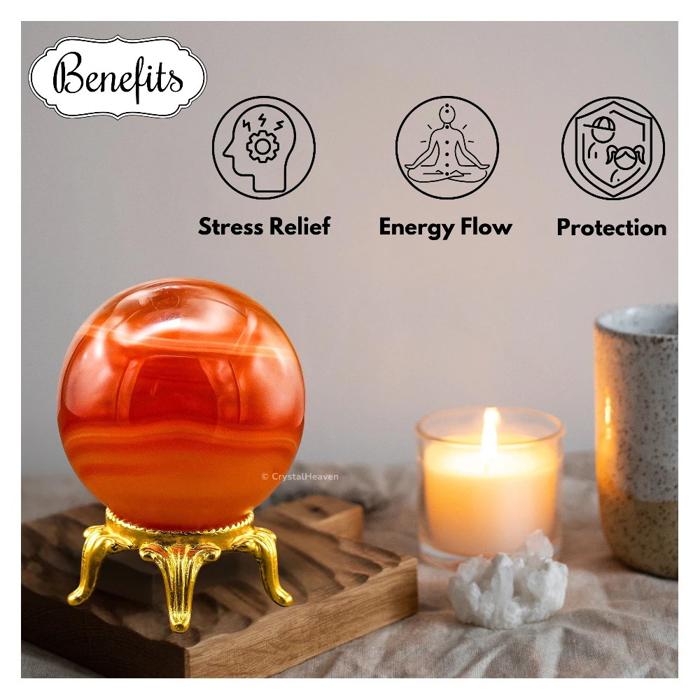 Red Onyx Sphere (2 Inch)