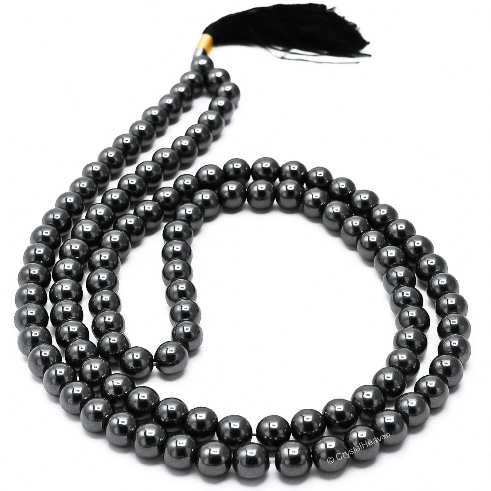 Hematite Japa Mala (Without Knot)