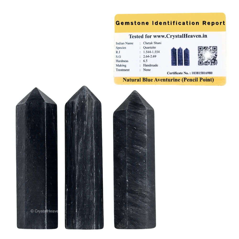 Blue Aventurine Pencil Points (Set of 3)
