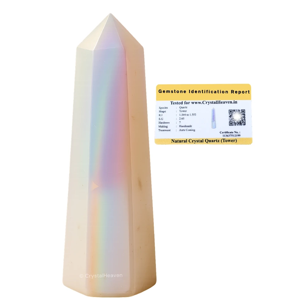 Aura Quartz Crystal Tower (2" to 3" inch)
