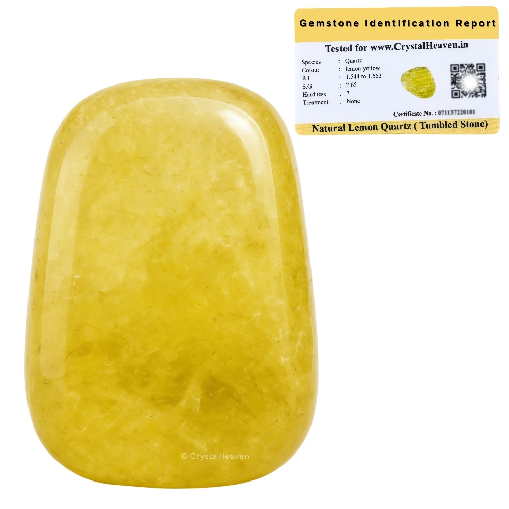 Tumbled Lemon Quartz Stones (30 Gram)