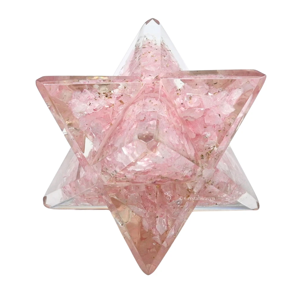 Rose Quartz Orgone Merkaba