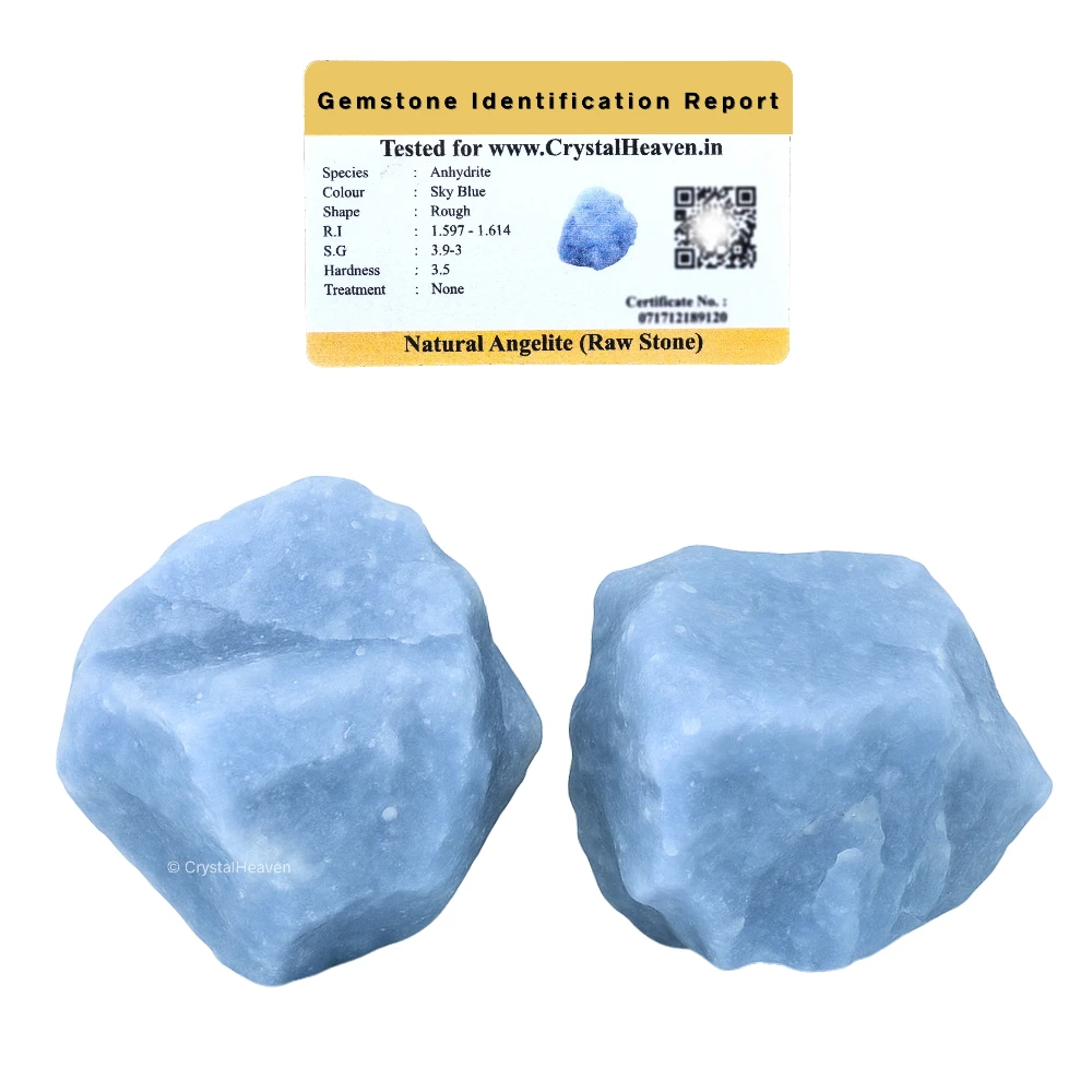 Raw Angelite Crystals (1 Piece)