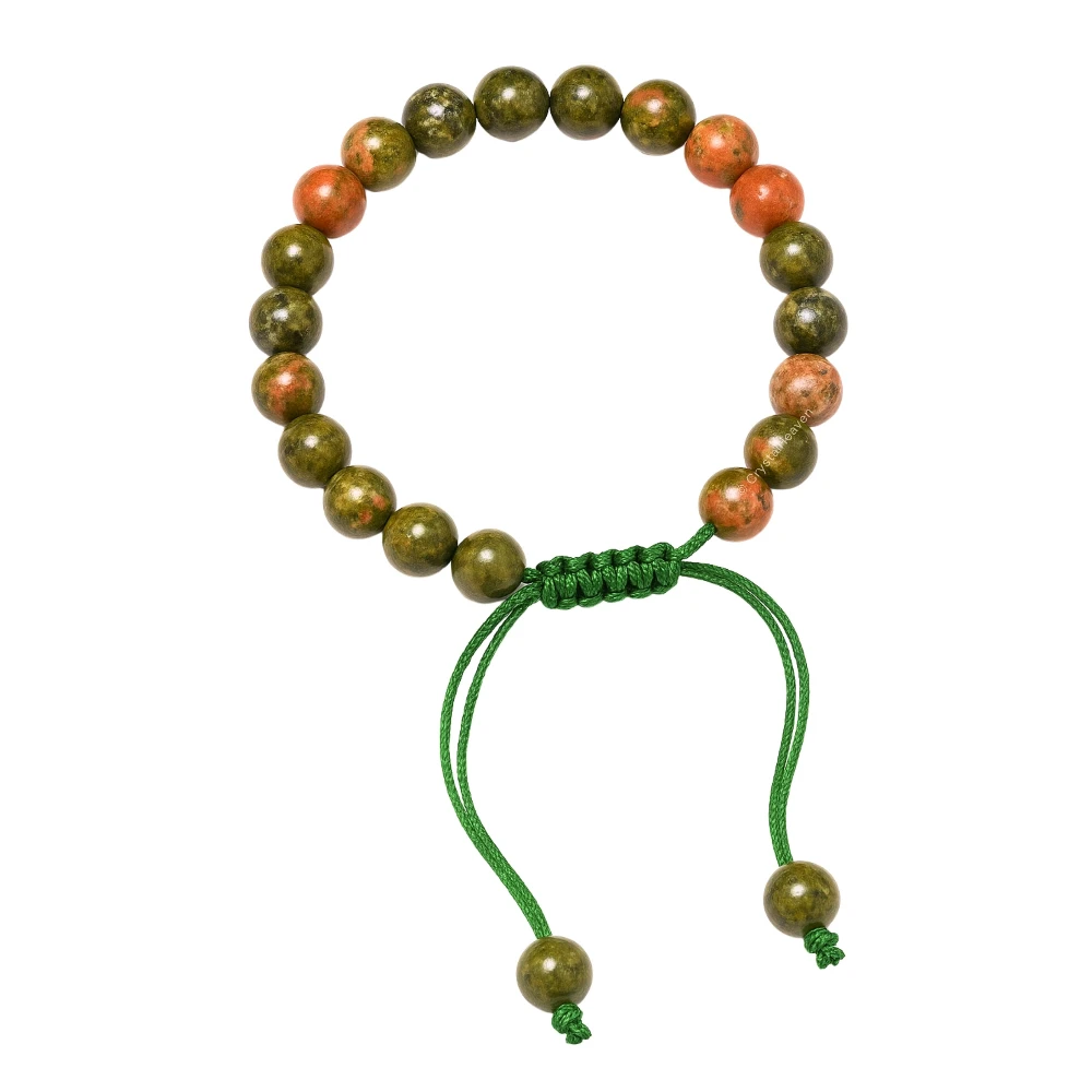 Unakite Bracelet (Adjustable)