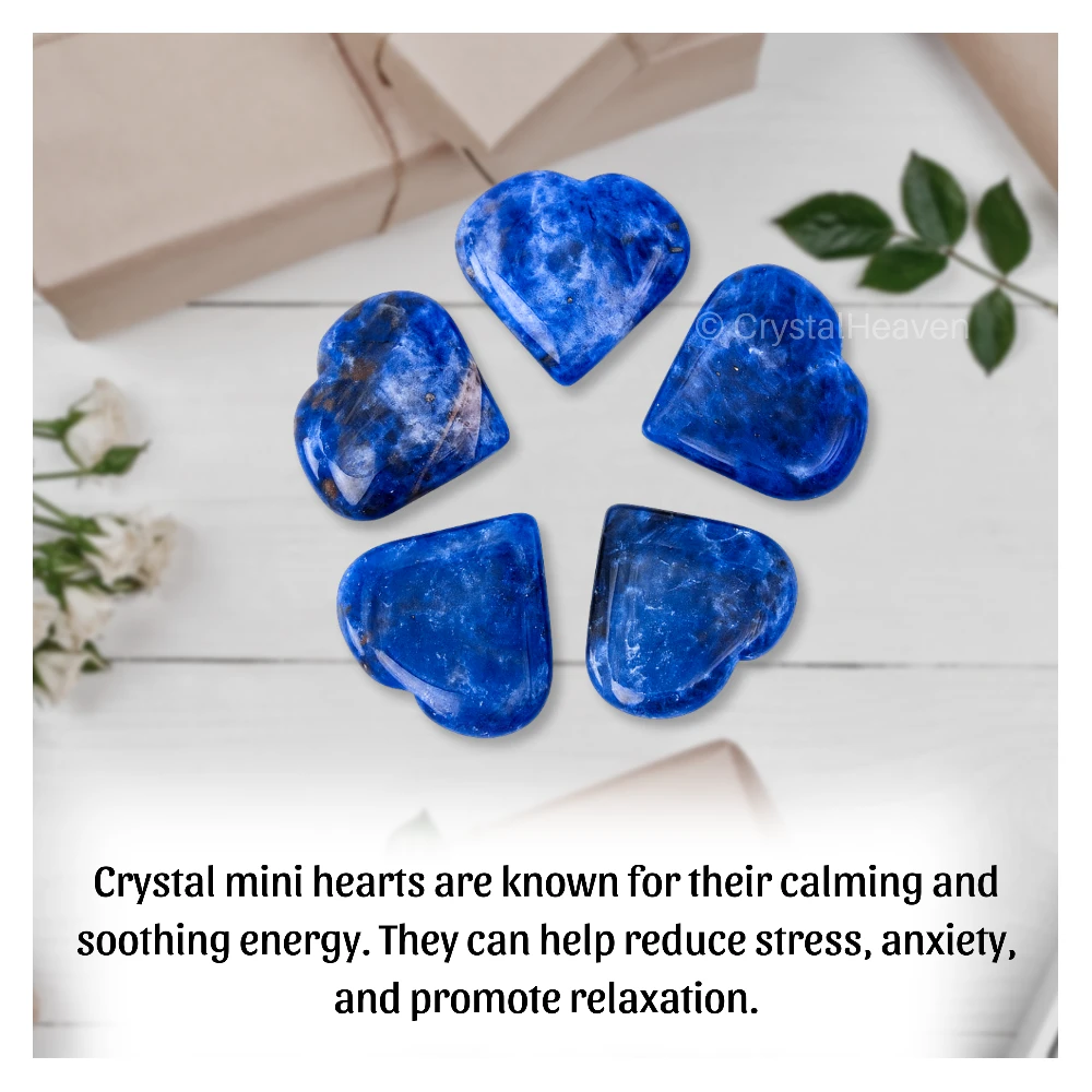 Sodalite Mini Heart (Pack of 2)