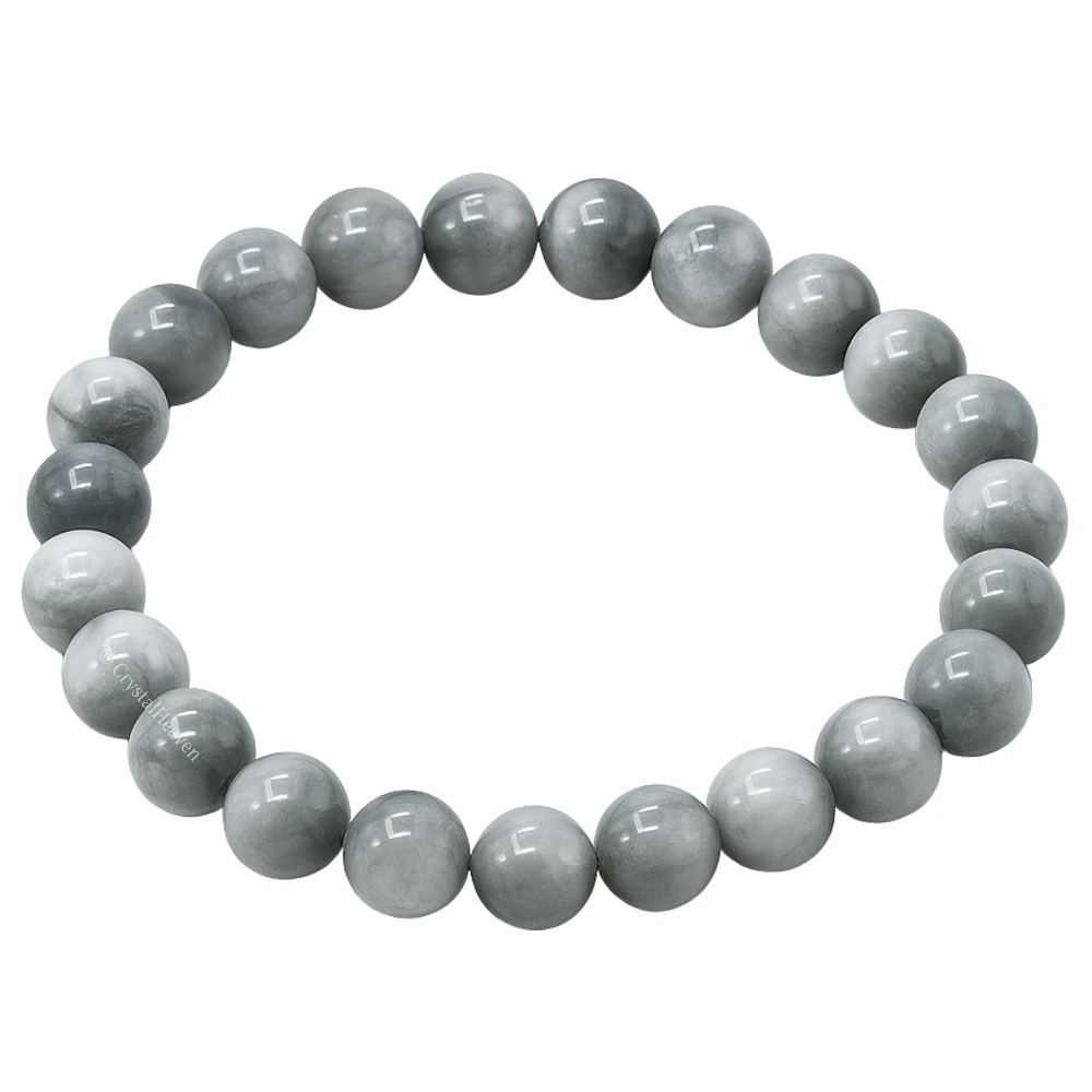 Grey Cats Eye Bracelet (Elastic)