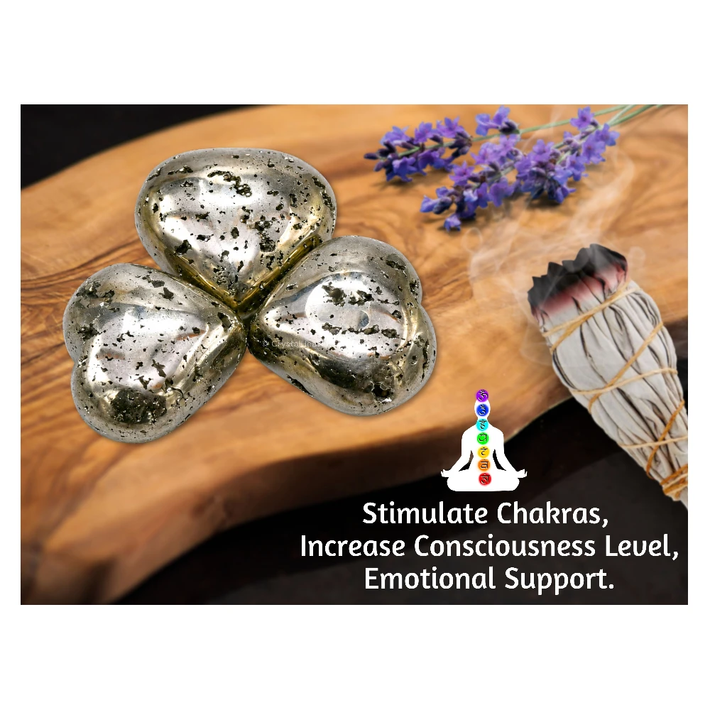 Raw Pyrite Heart