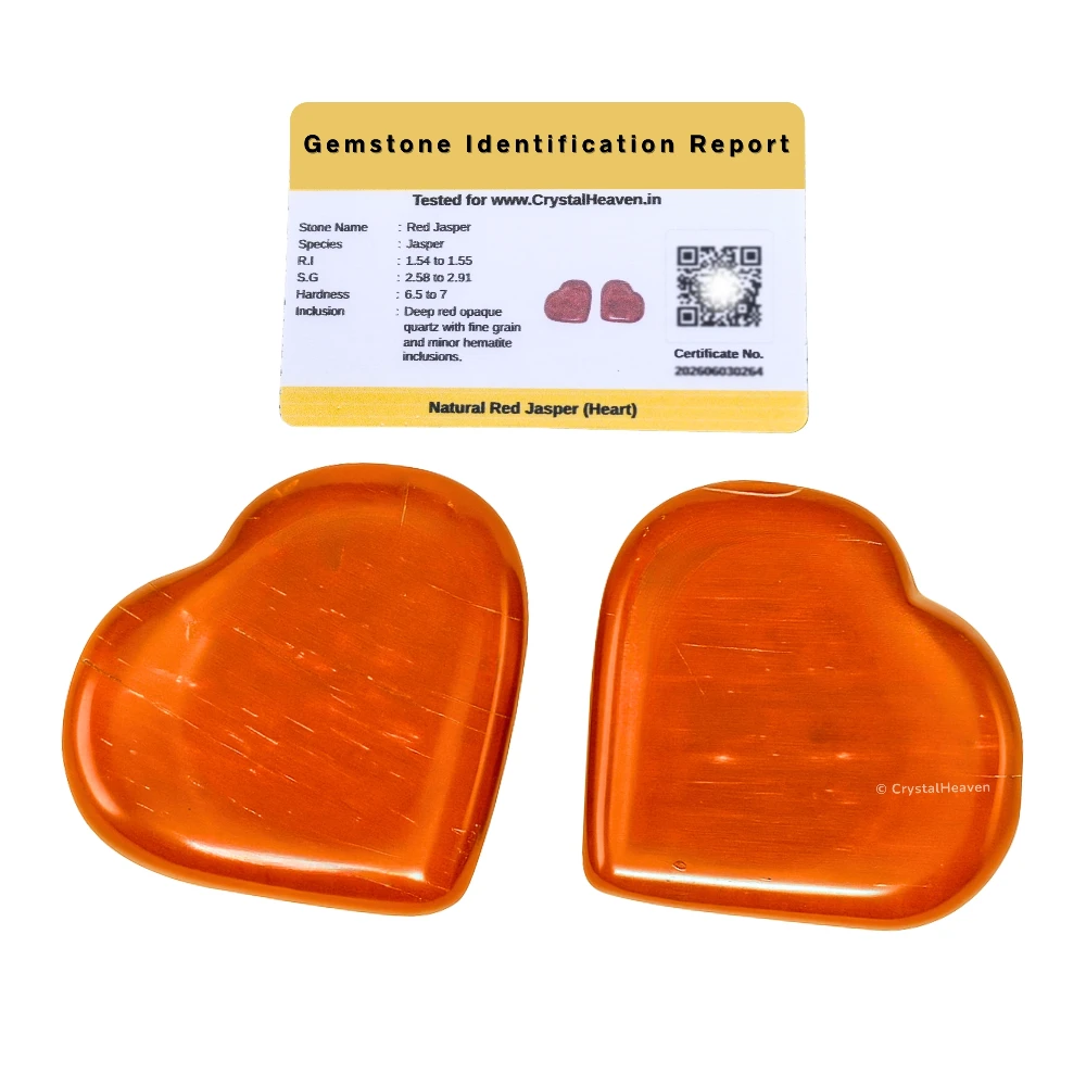 Red Jasper Mini Heart (Pack of 2)