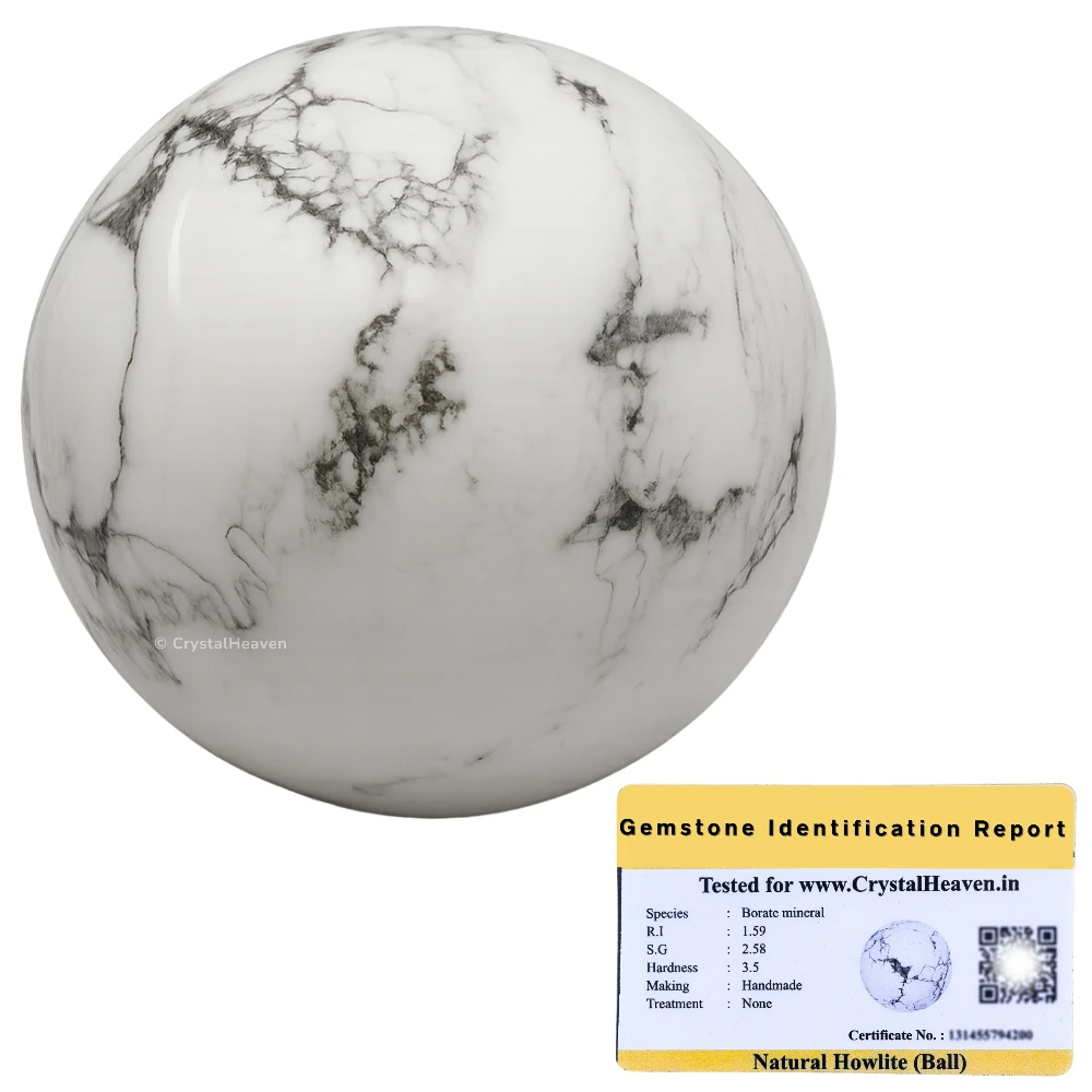 Howlite Sphere (1.5 Inch)