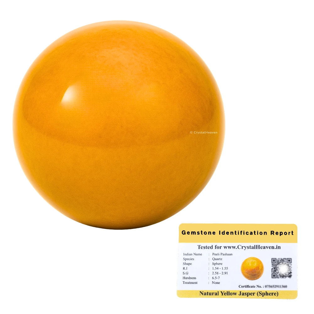 Yellow Jasper Sphere (1 Inch)