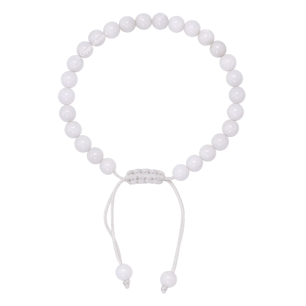 Mother of pearl Healing Crystal Bracelets - 6mm Beads (Adjustable)