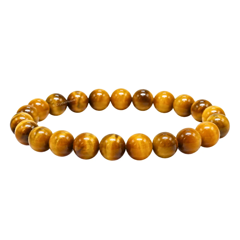 Yellow Tiger Cat's Eye Bracelet (Elastic)