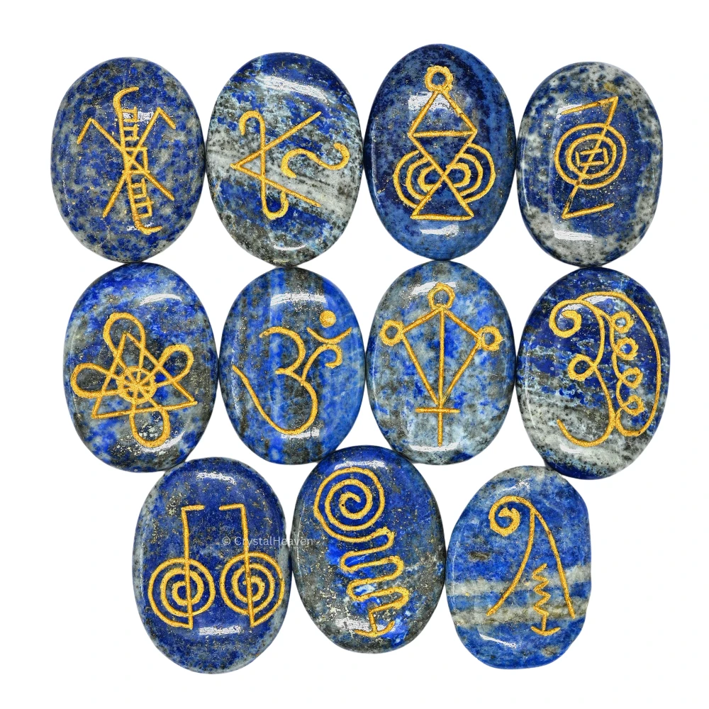 Lapis Lazuli Karuna Reiki Stone - Set of 11