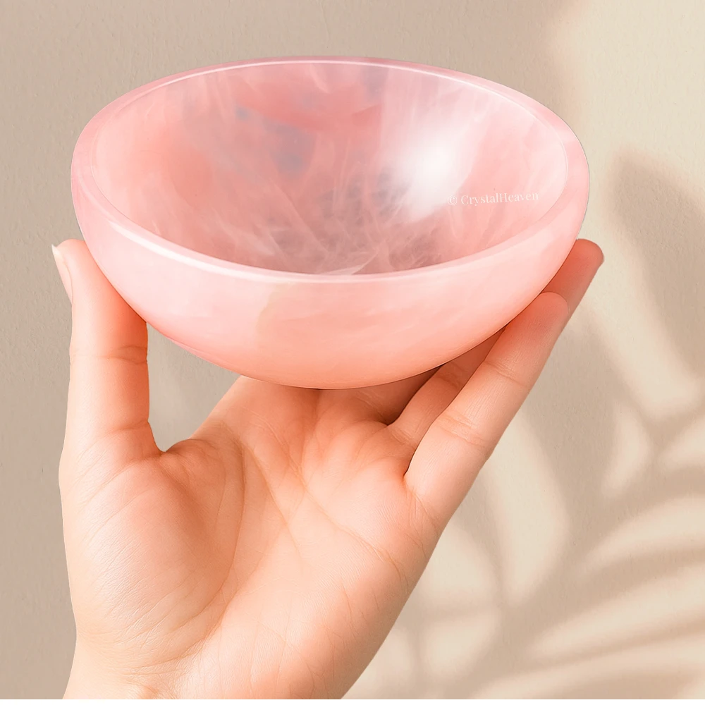 Rose Quartz Crystal Bowl - 3 Inch
