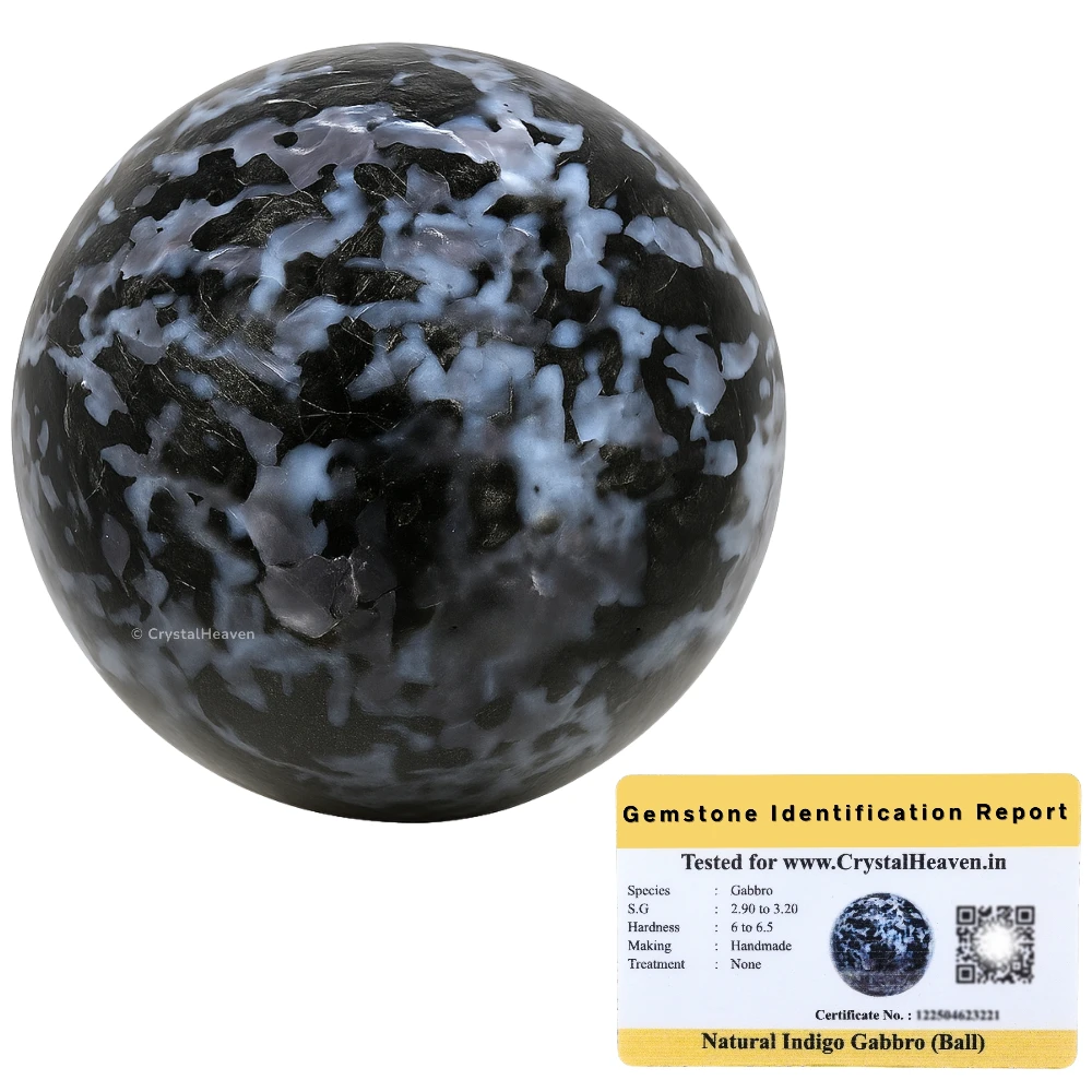 Indigo Gabbro Sphere (1.5 Inch)