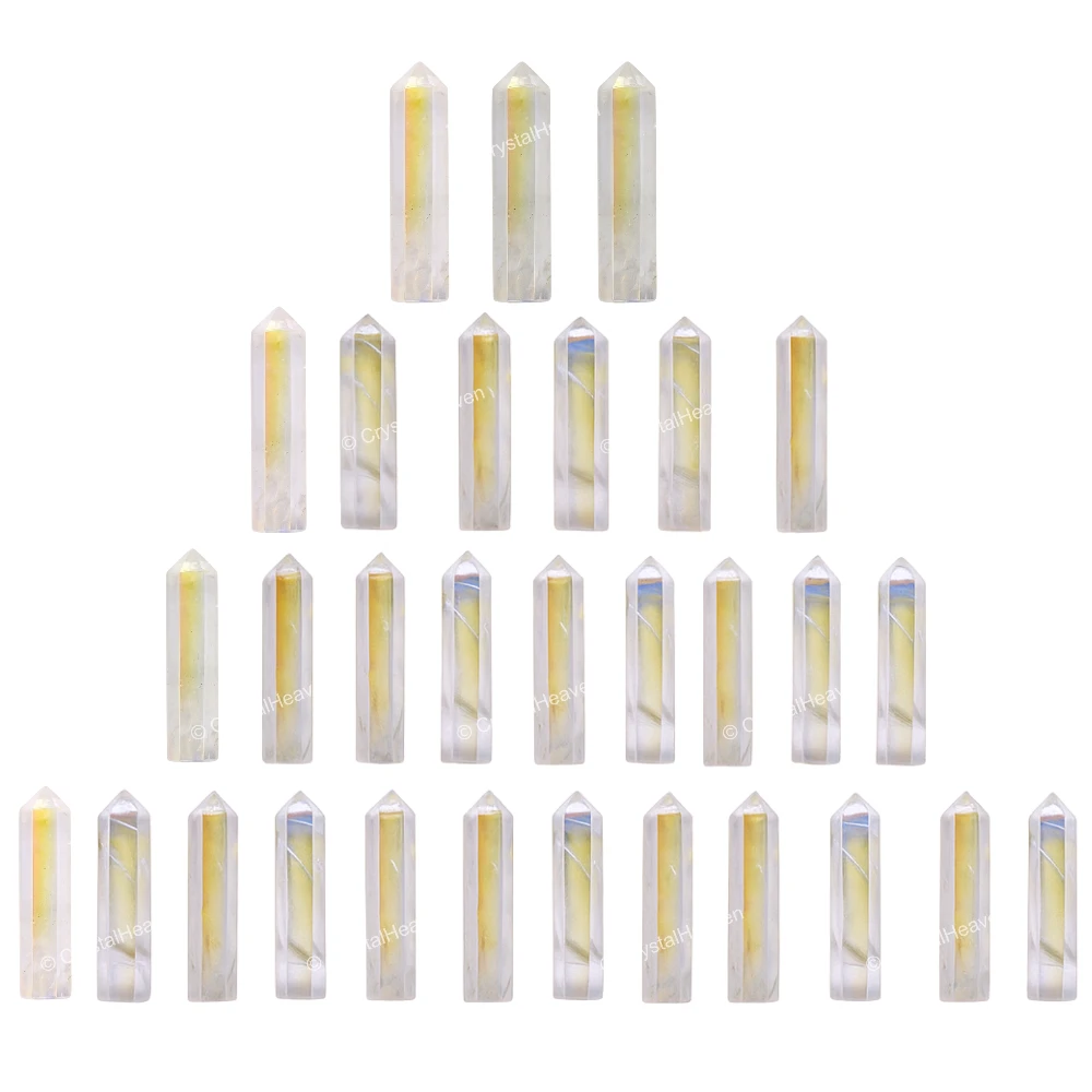 Angel Aura Quartz Pencil Points (Set of 50)