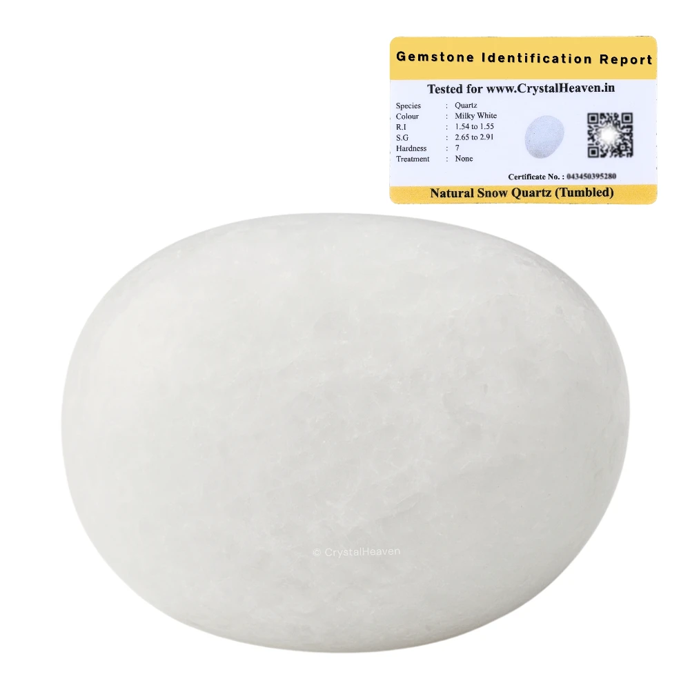 Tumbled Snow White Quartz Stones (30 Gram)