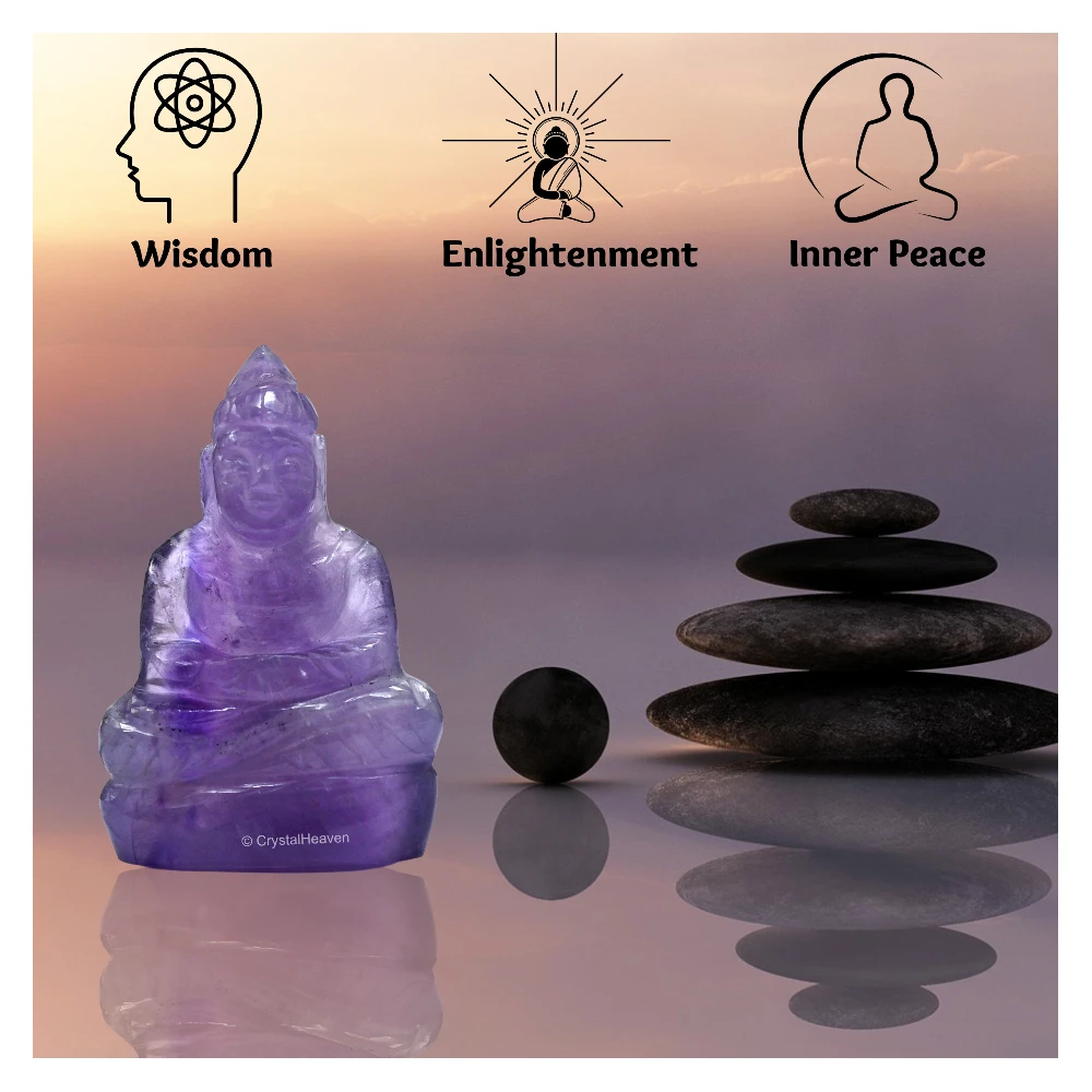 Amethyst Buddha Statue