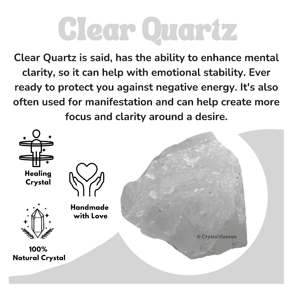 Raw Clear Quartz Crystals (1 Piece)