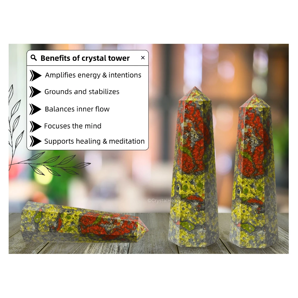 Dragon Bloodstone Crystal Tower (2" to 3" inch)