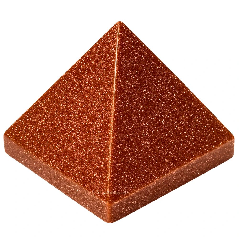 Red Goldstone Pyramid (1.5 Inch)