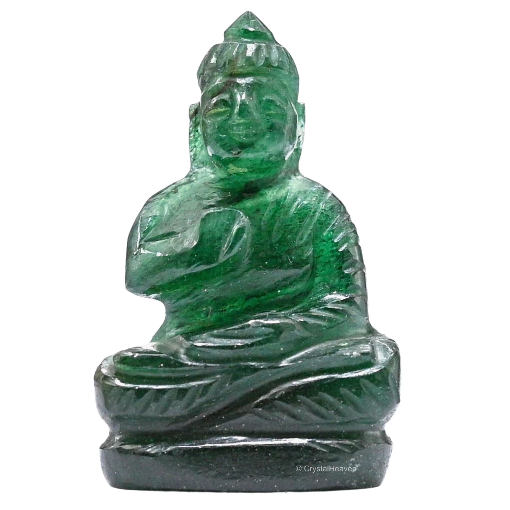 Dark Green Aventurine Buddha Statue
