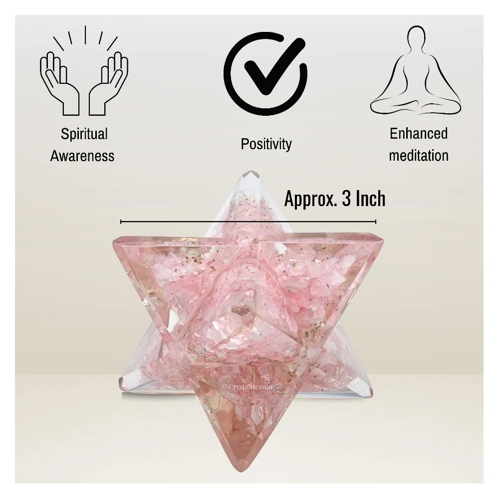 Rose Quartz Orgone Merkaba