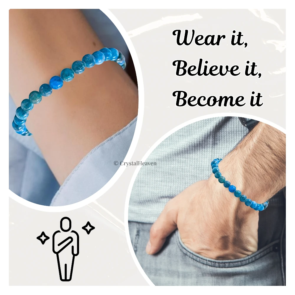 Apatite Healing Crystal Bracelets - 6mm Beads