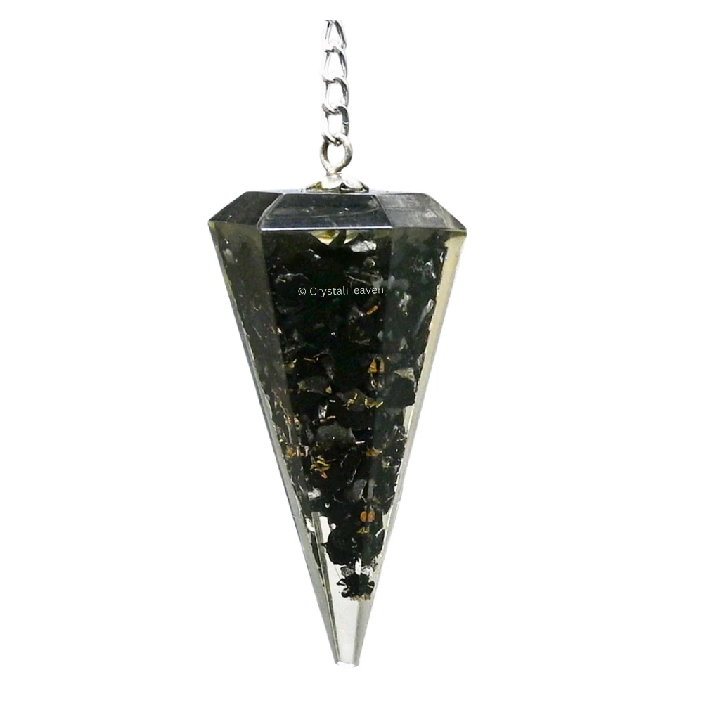 Shungite Crystal Orgone Pendulum